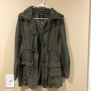 Cotton on olive green parka